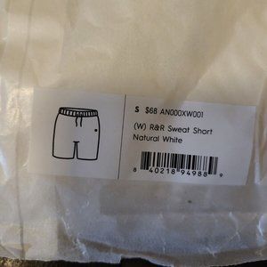 Allbirds Womens R&R Sweat Short Natural White Size Small